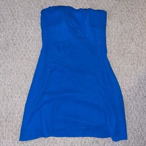Royal Blue Strapless Dress